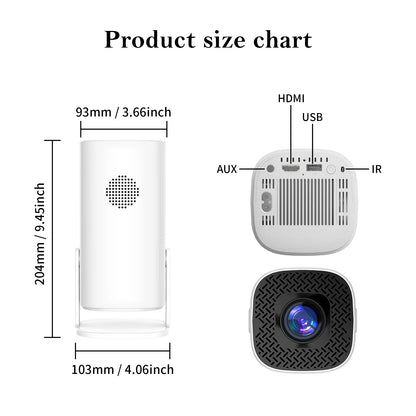 Android 11 Bluetooth Smart Mini Portable Projector