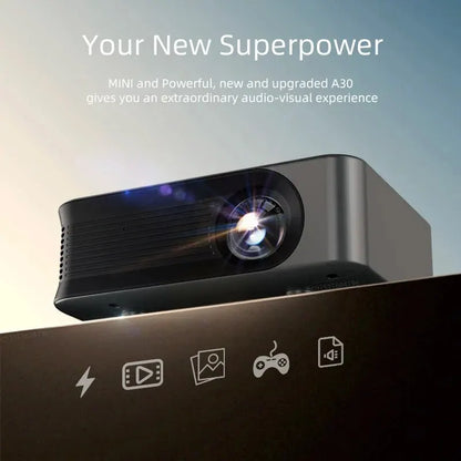 AUN Mini Projector Portable 3D LED Home Theater Projector